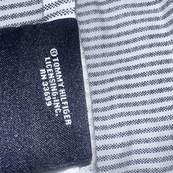 Tommy Hilfiger Reversible Plaid Stripe Blue Queen Comforter Sham Queen Set NWOB - Picture 6 of 8